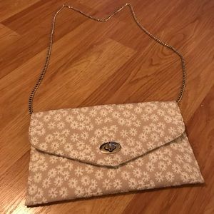 Francesca’s Embroidered Floral Clutch Purse